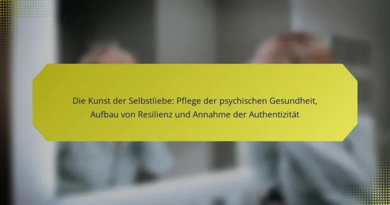 Die Kunst der Selbstliebe: Pflege der psychischen Gesundheit, Aufbau von Resilienz und Annahme der Authentizität