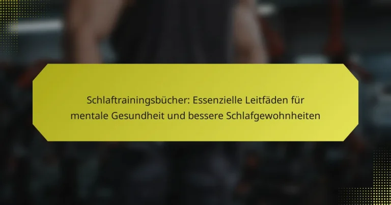 Schlaftrainingsbücher: Essenzielle Leitfäden für mentale Gesundheit und bessere Schlafgewohnheiten
