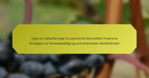 Tipps zur Selbstfürsorge für psychische Gesundheit: Praktische Strategien zur Stressbewältigung und emotionalen Wohlbefinden