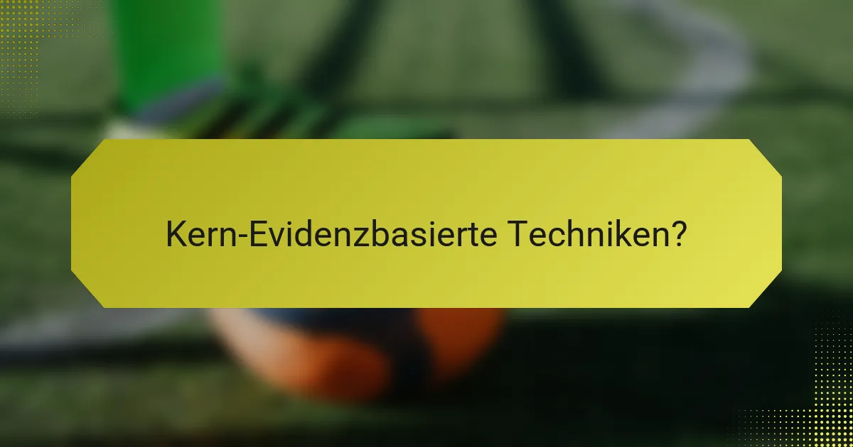 Kern-Evidenzbasierte Techniken?